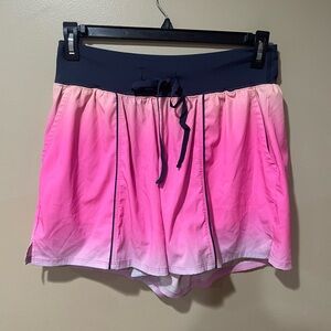 LIVI for Lane Bryant Pink Ombre Athletic Shorts